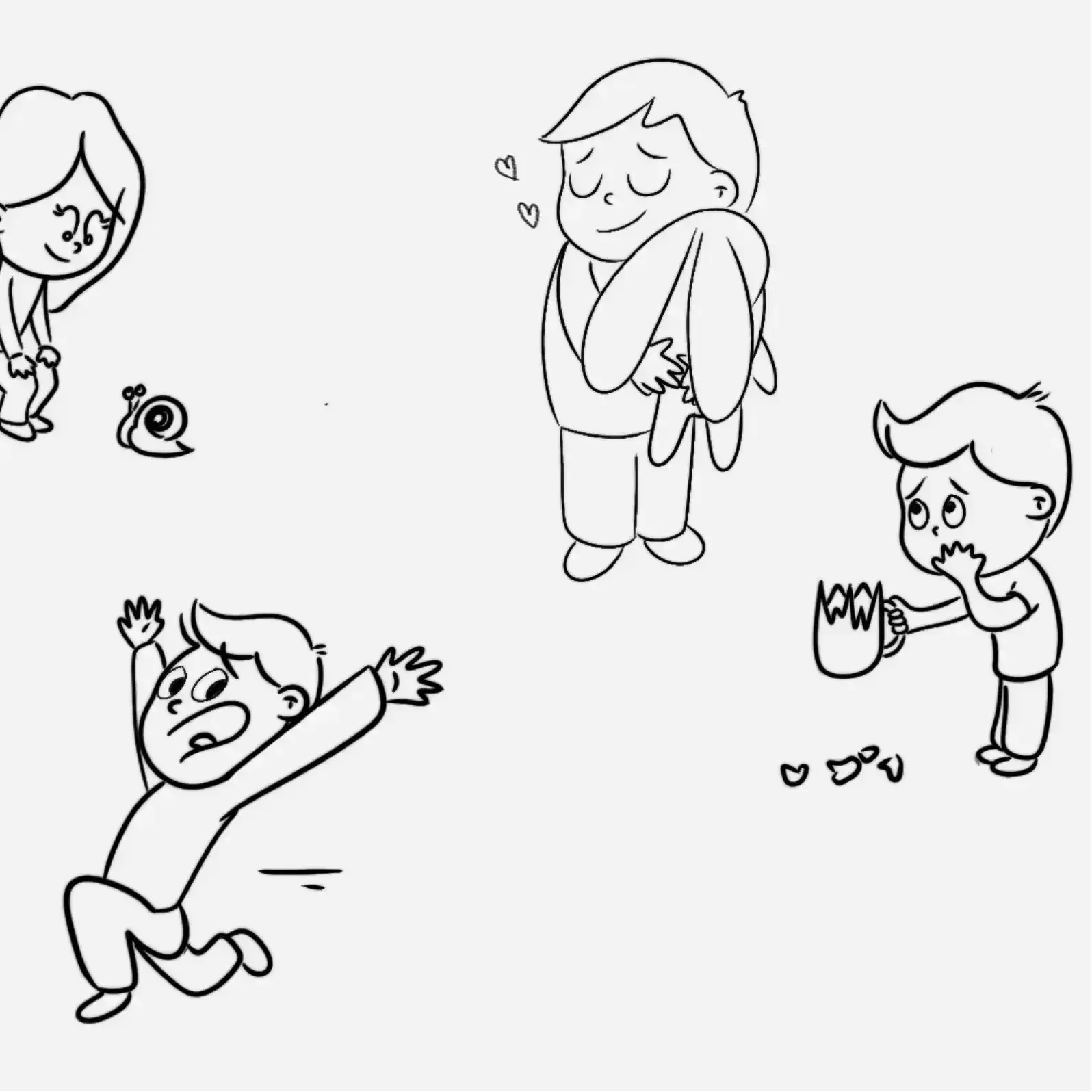 Différents personnages