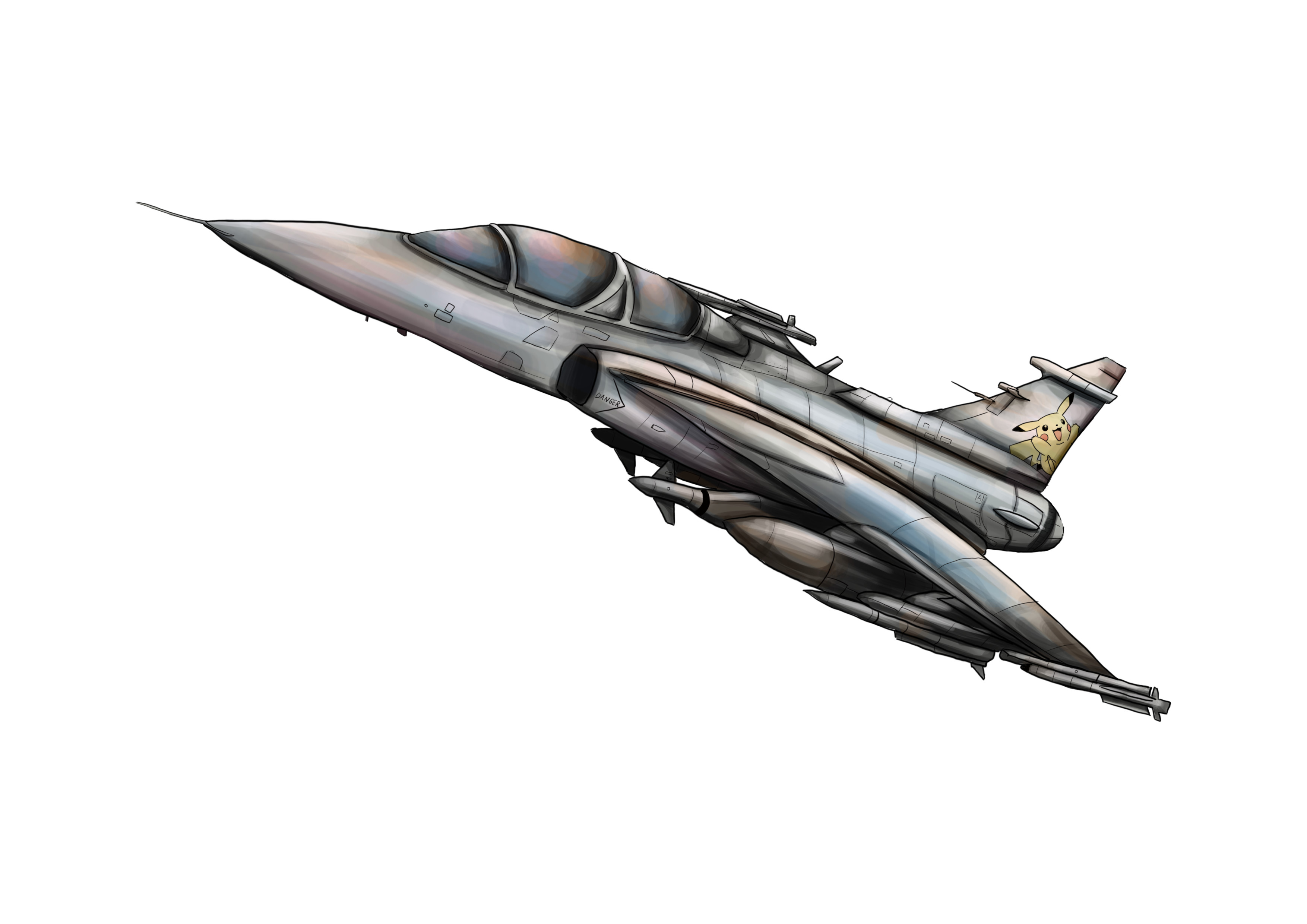 Cómo dibujar un avión de combate