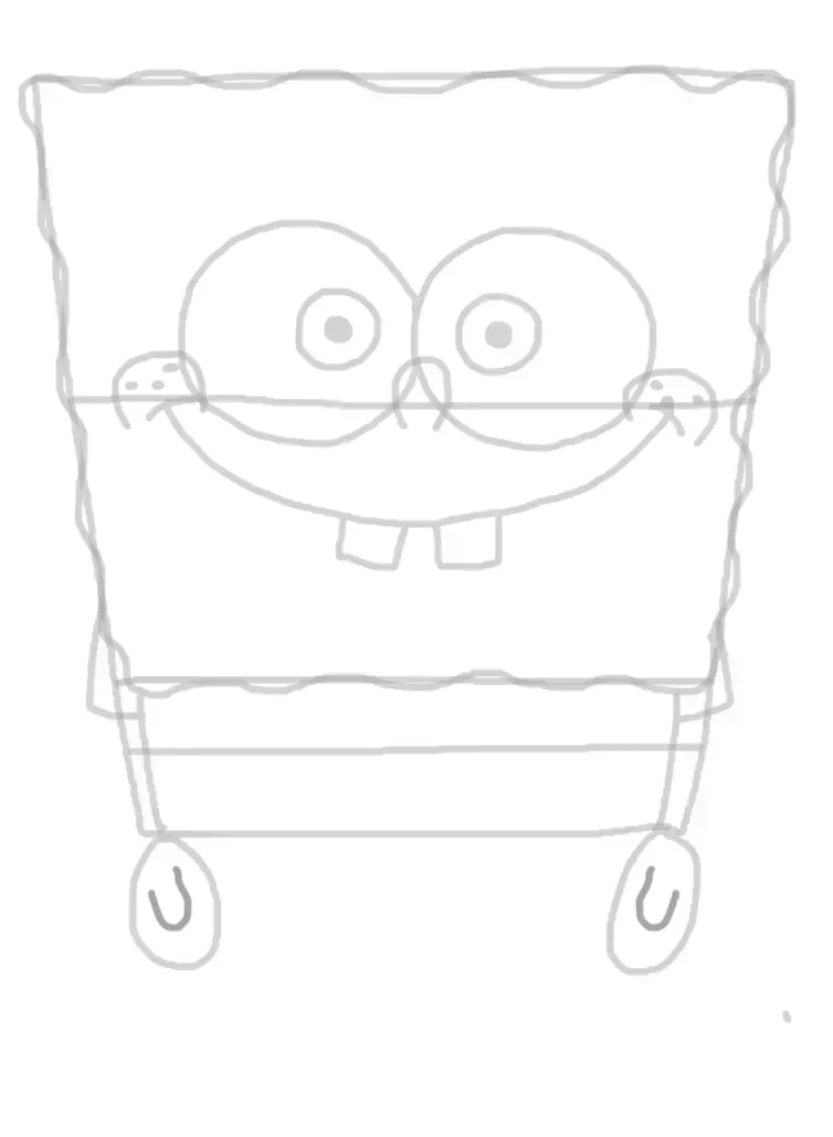 dessin des pouces de bob l’éponge