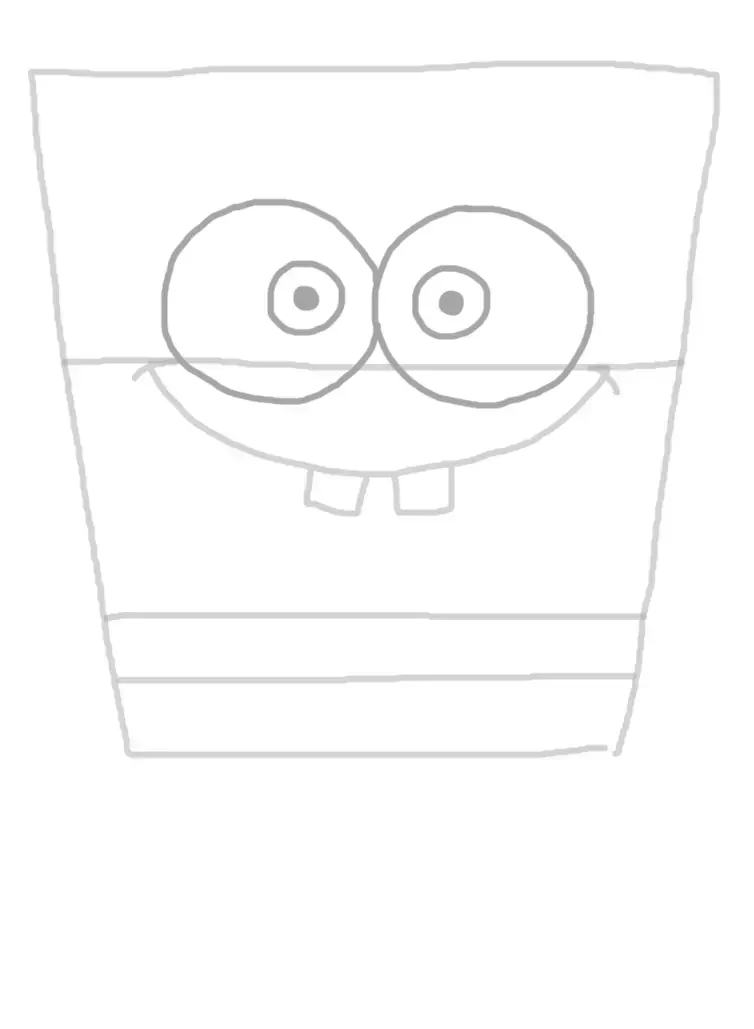 dessin des yeux de bob l’éponge