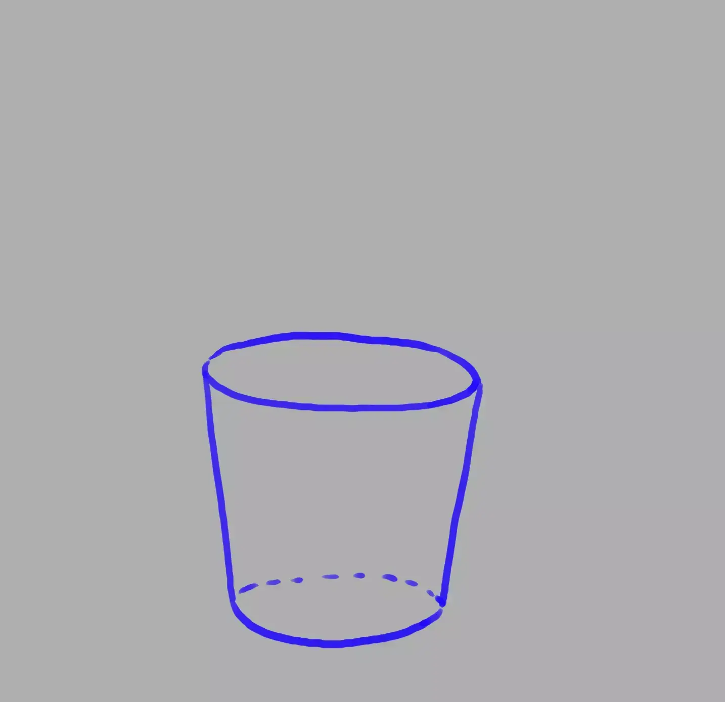 drawing of a cactus pot