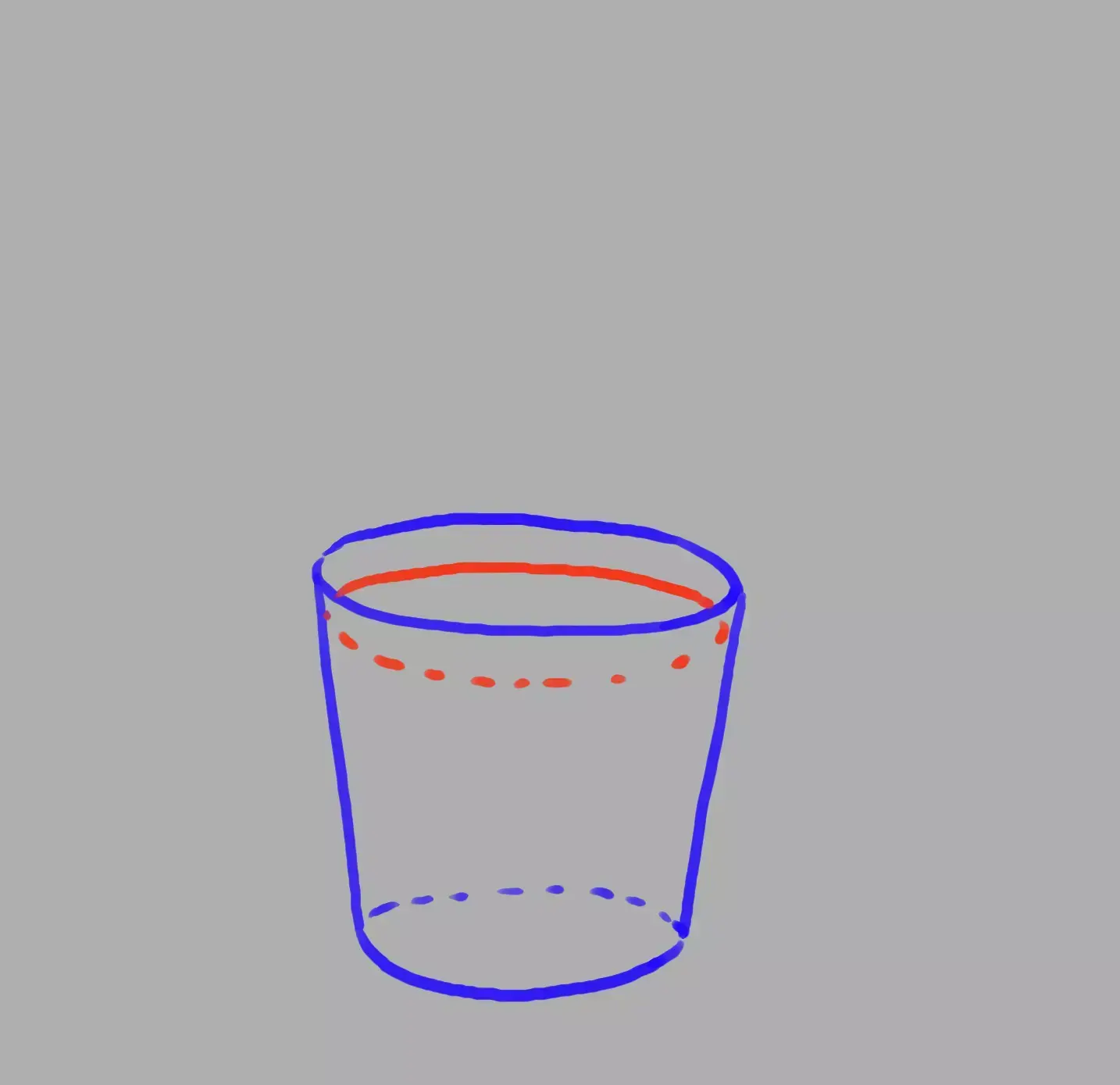 continuation of the drawing of a cactus pot