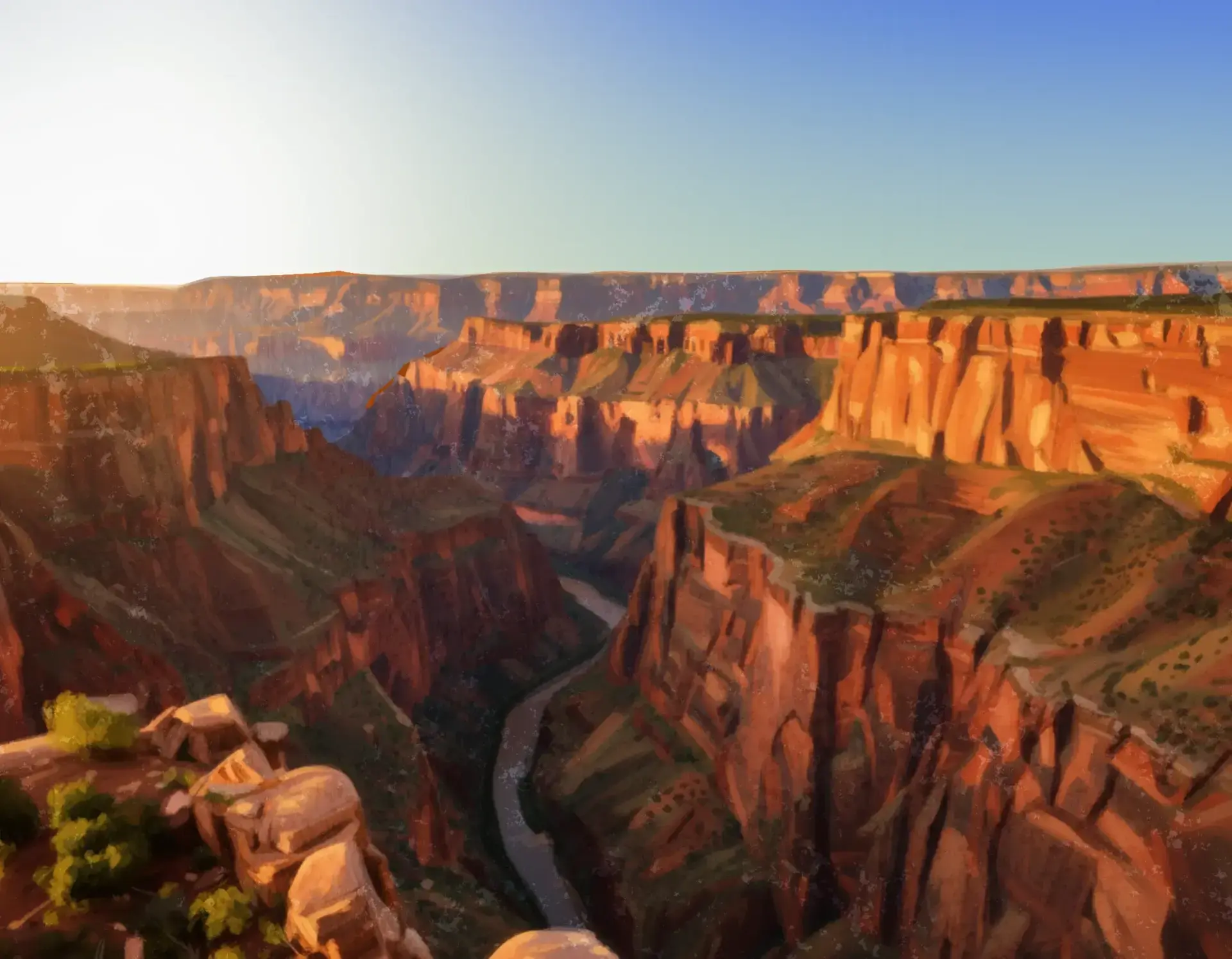 Wie zeichnet man einen Canyon?