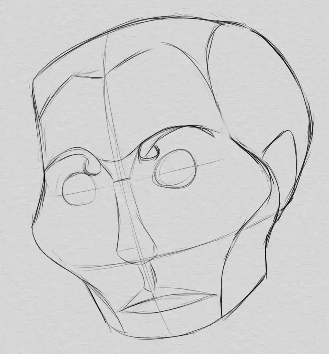 dessiner le visage d’une caricature d’après photo