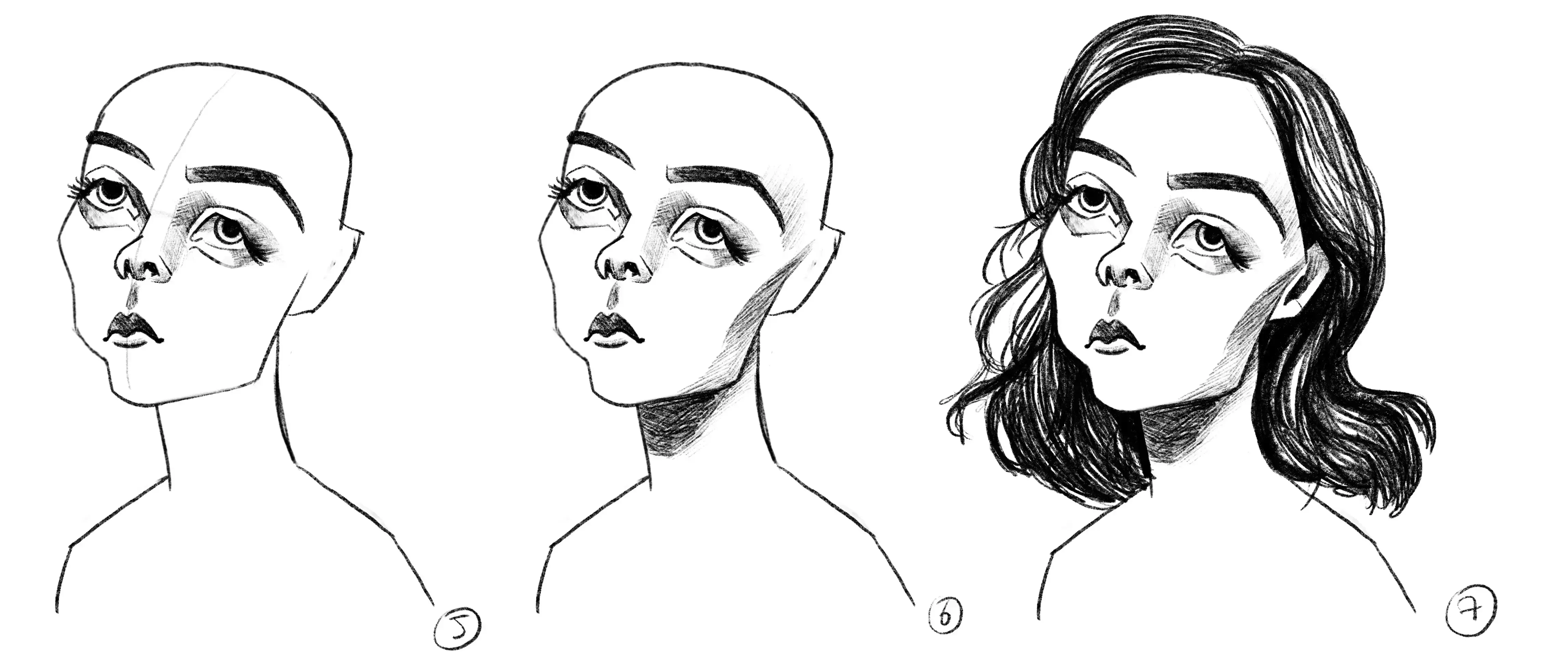 dessiner la caricature d’une jeune fille
