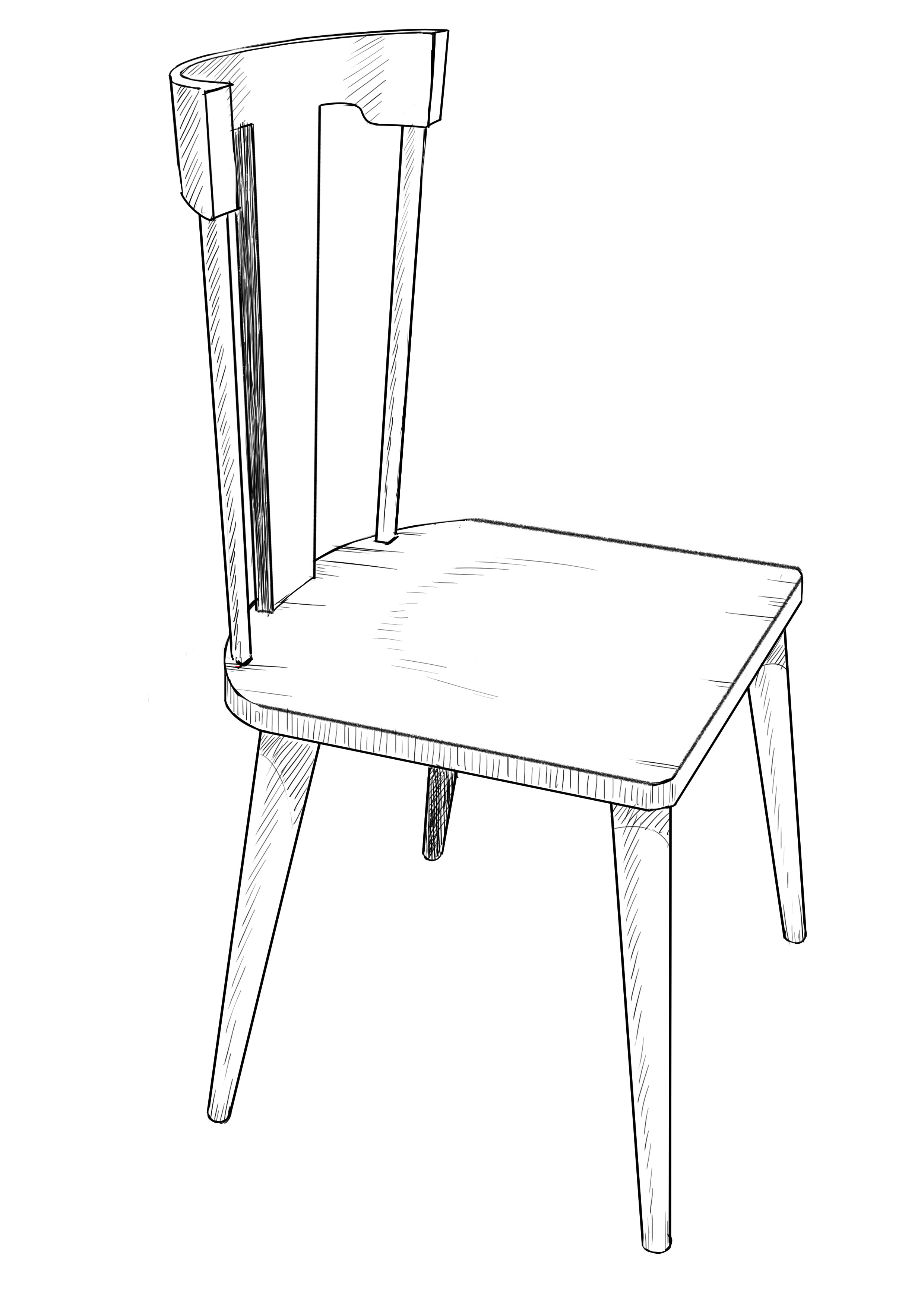 Cómo dibujar una silla