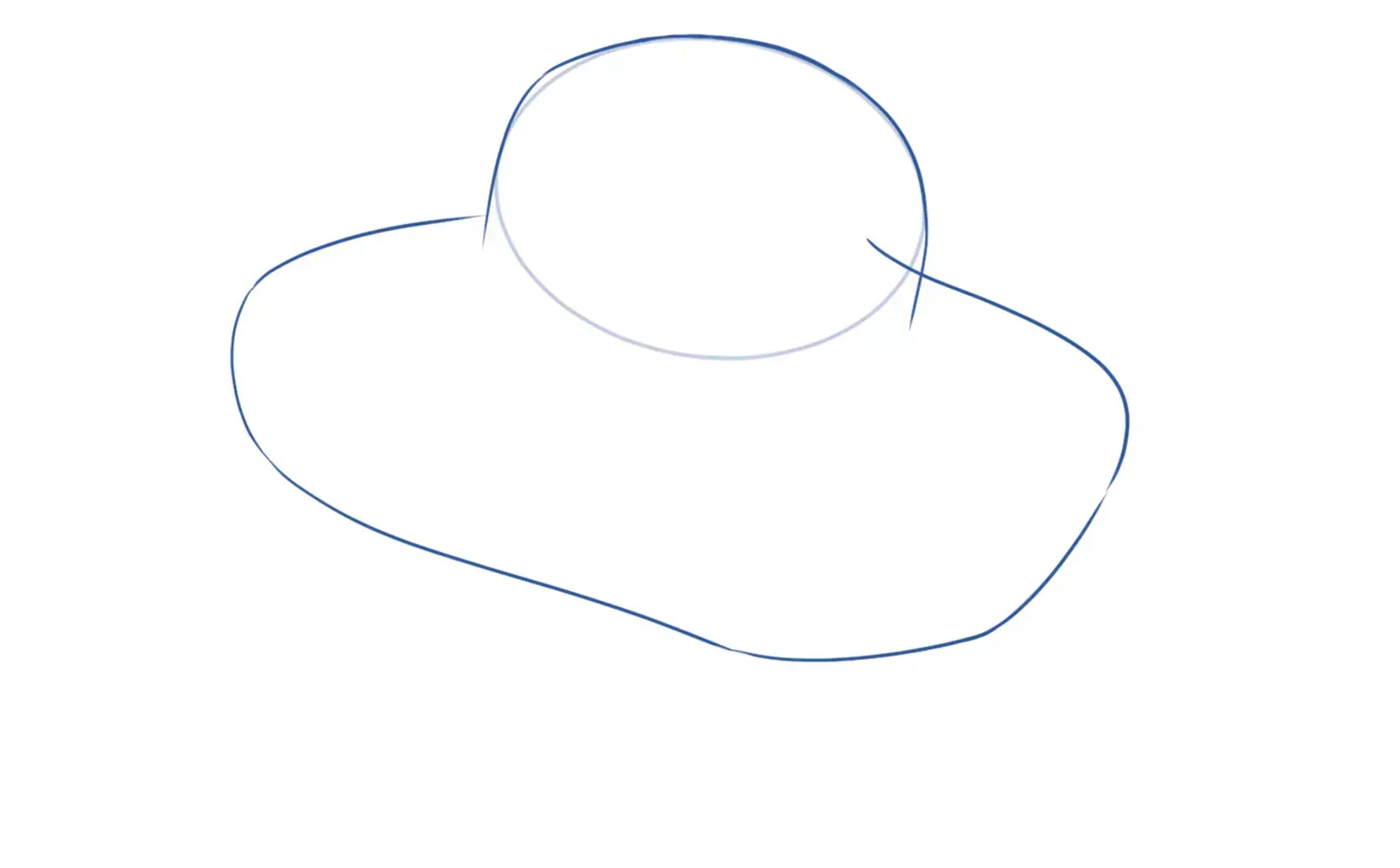 dibujo de los bordes de una capelina