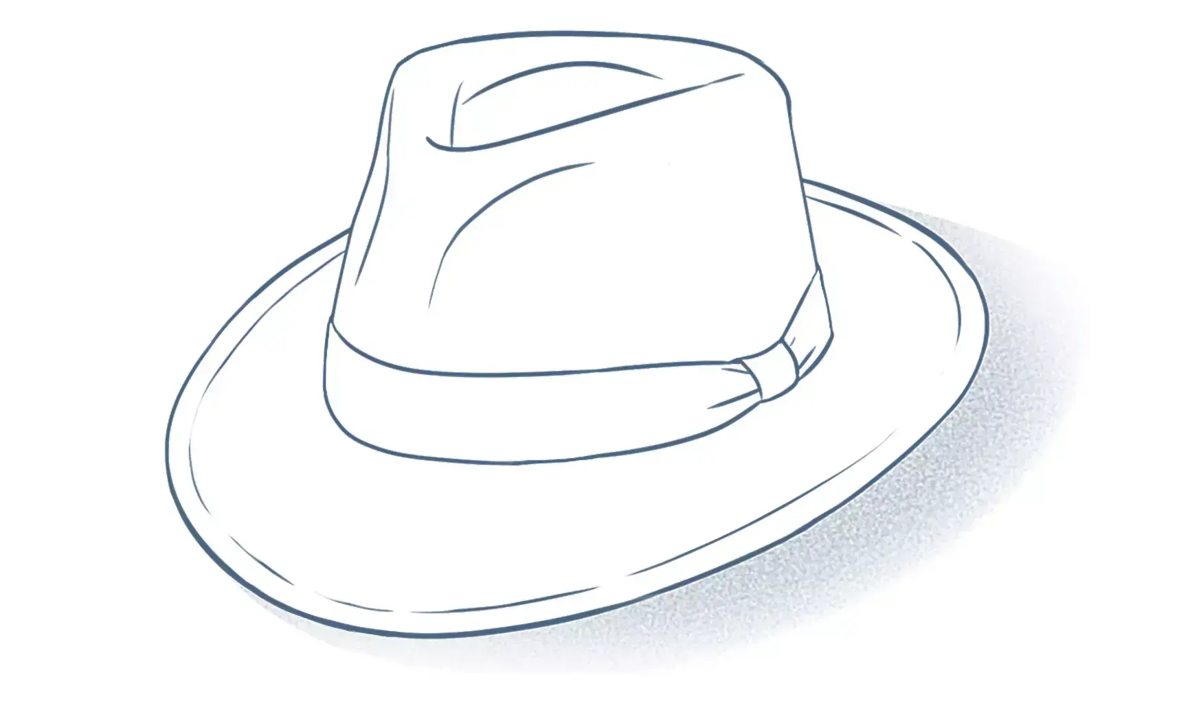 dibujo terminado del fedora