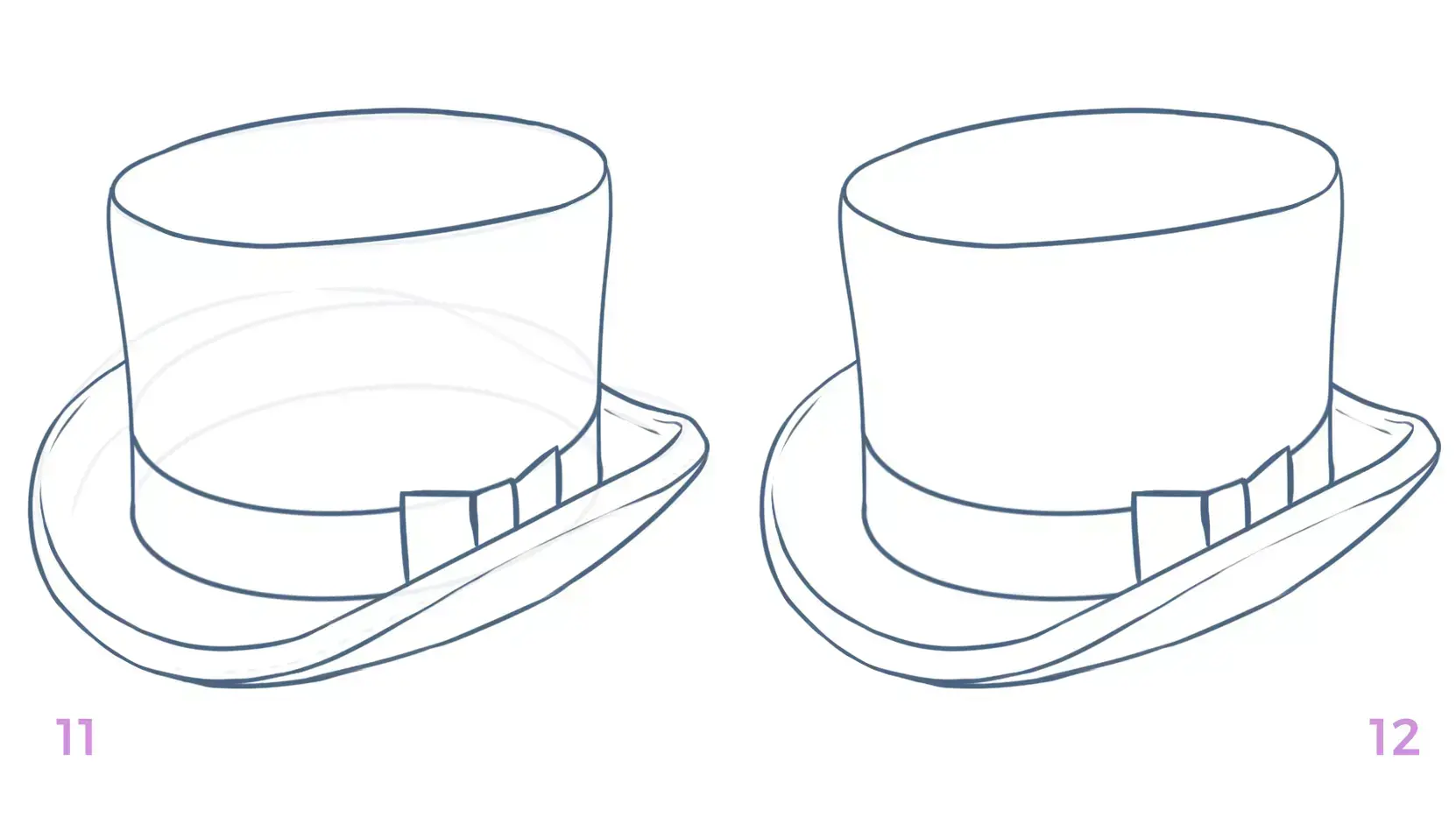 dibujo de los detalles del sombrero