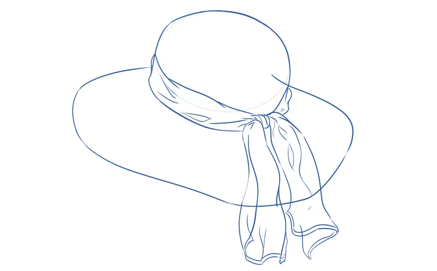 dibujo de los detalles del pañuelo de un capelina