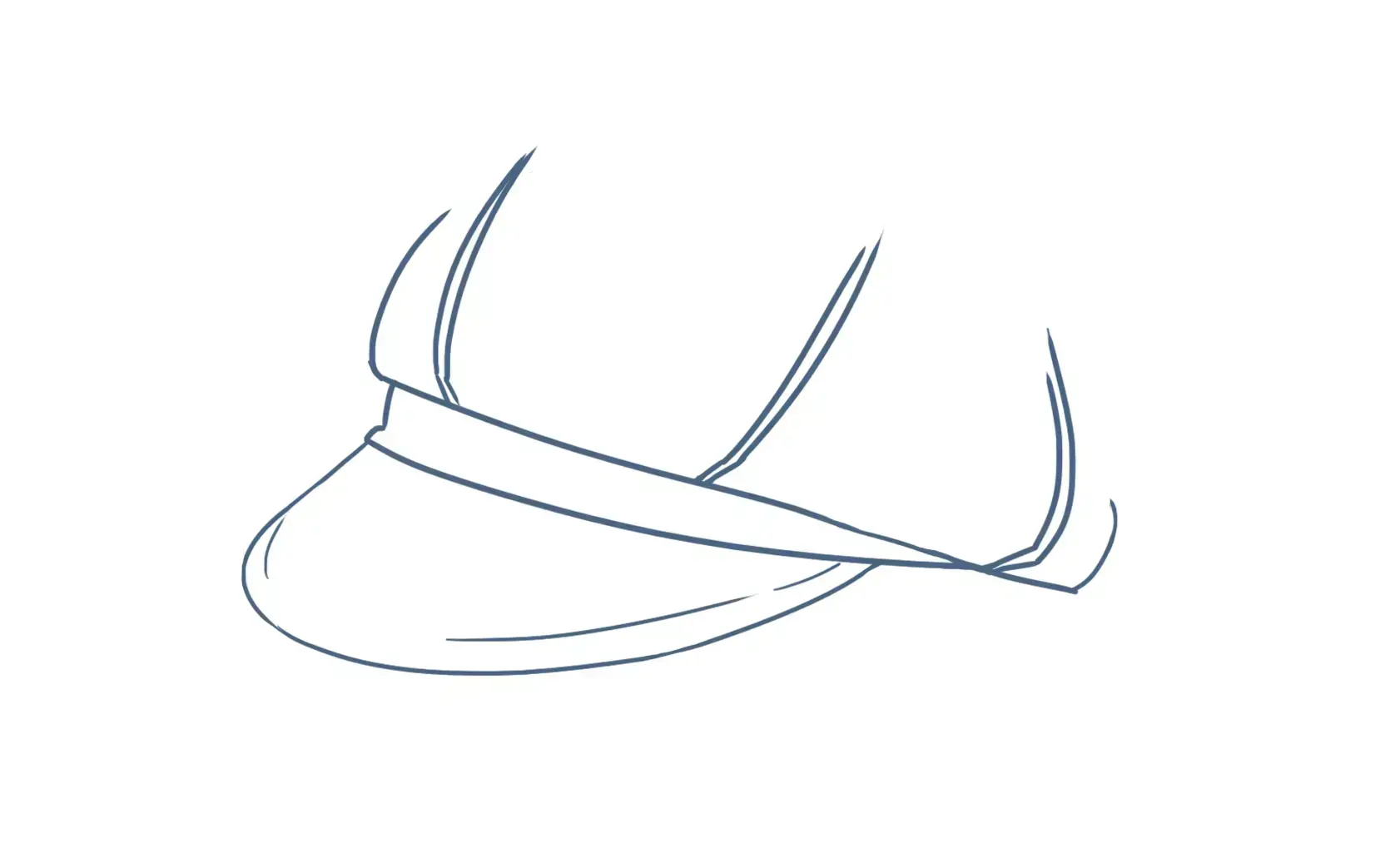dibujo en la parte superior de la gorra