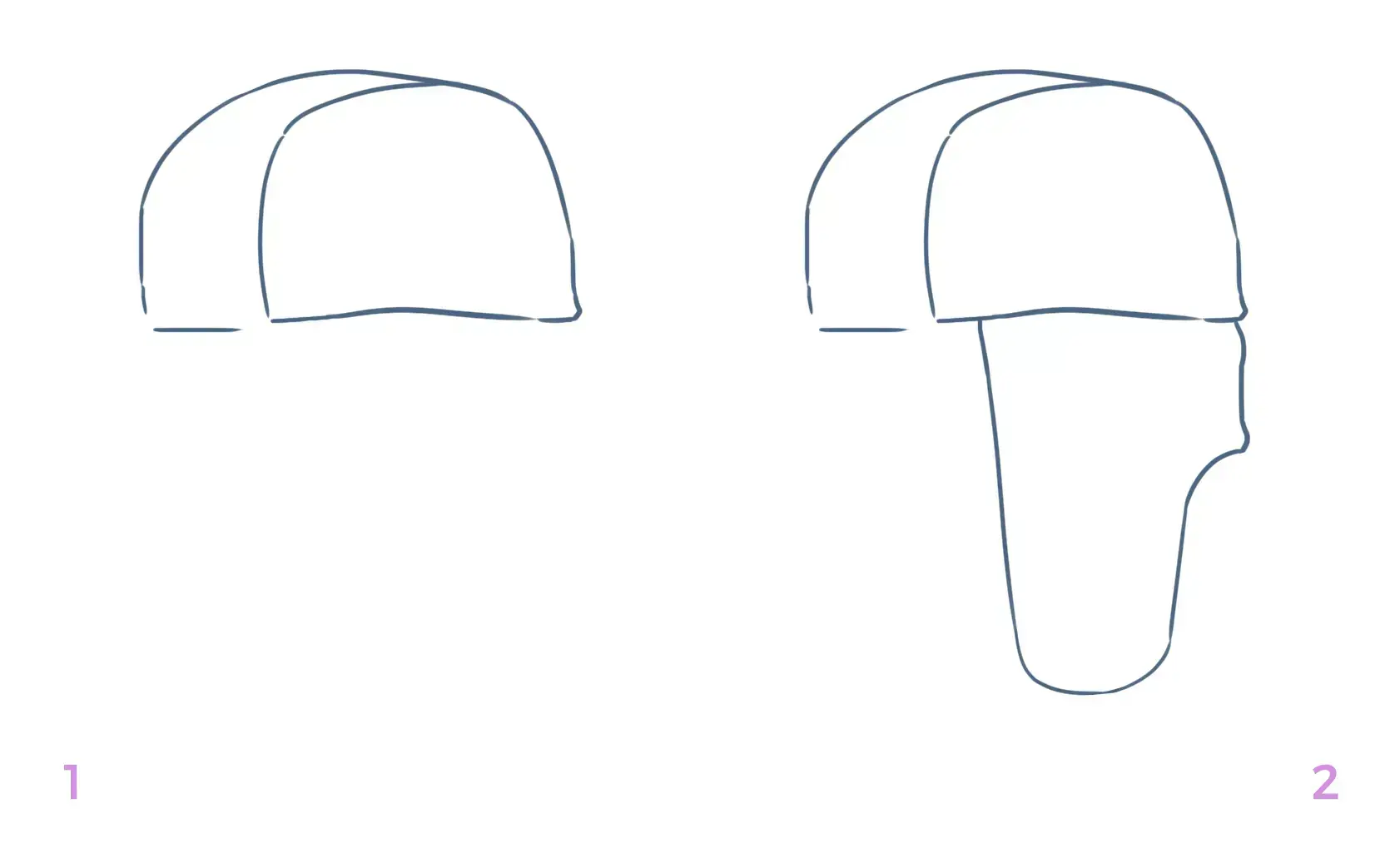 dibujo de la parte superior de una chapka
