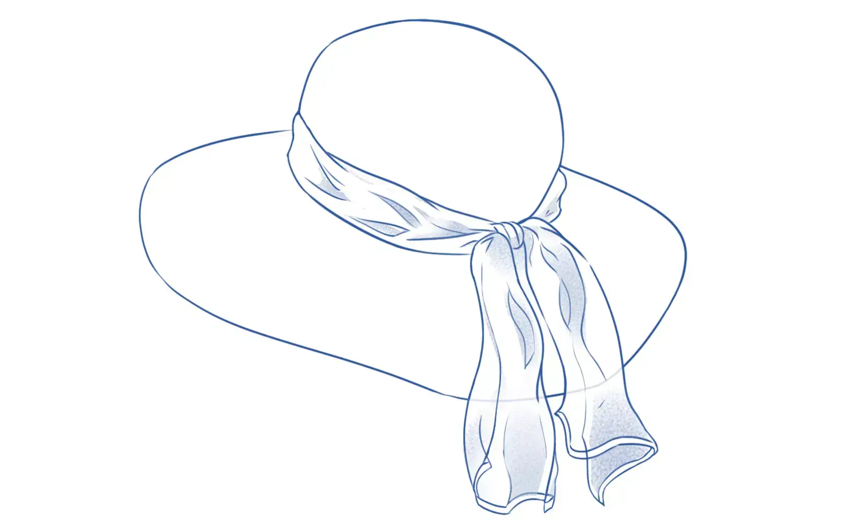 dibujo de los detalles del pañuelo de la capelina