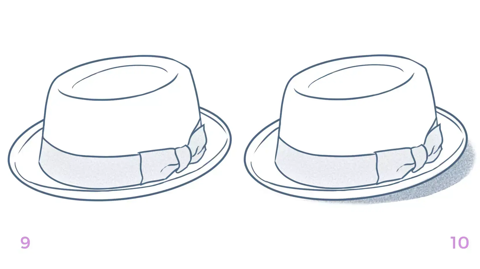 dibujo de las sombras del pork pie