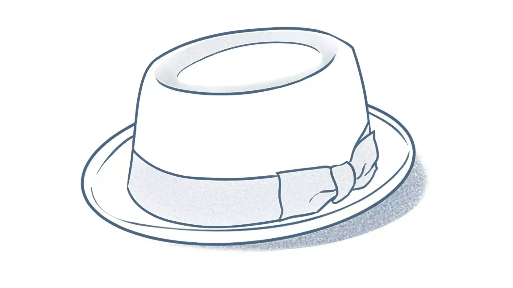 dibujo terminado de un pork pie