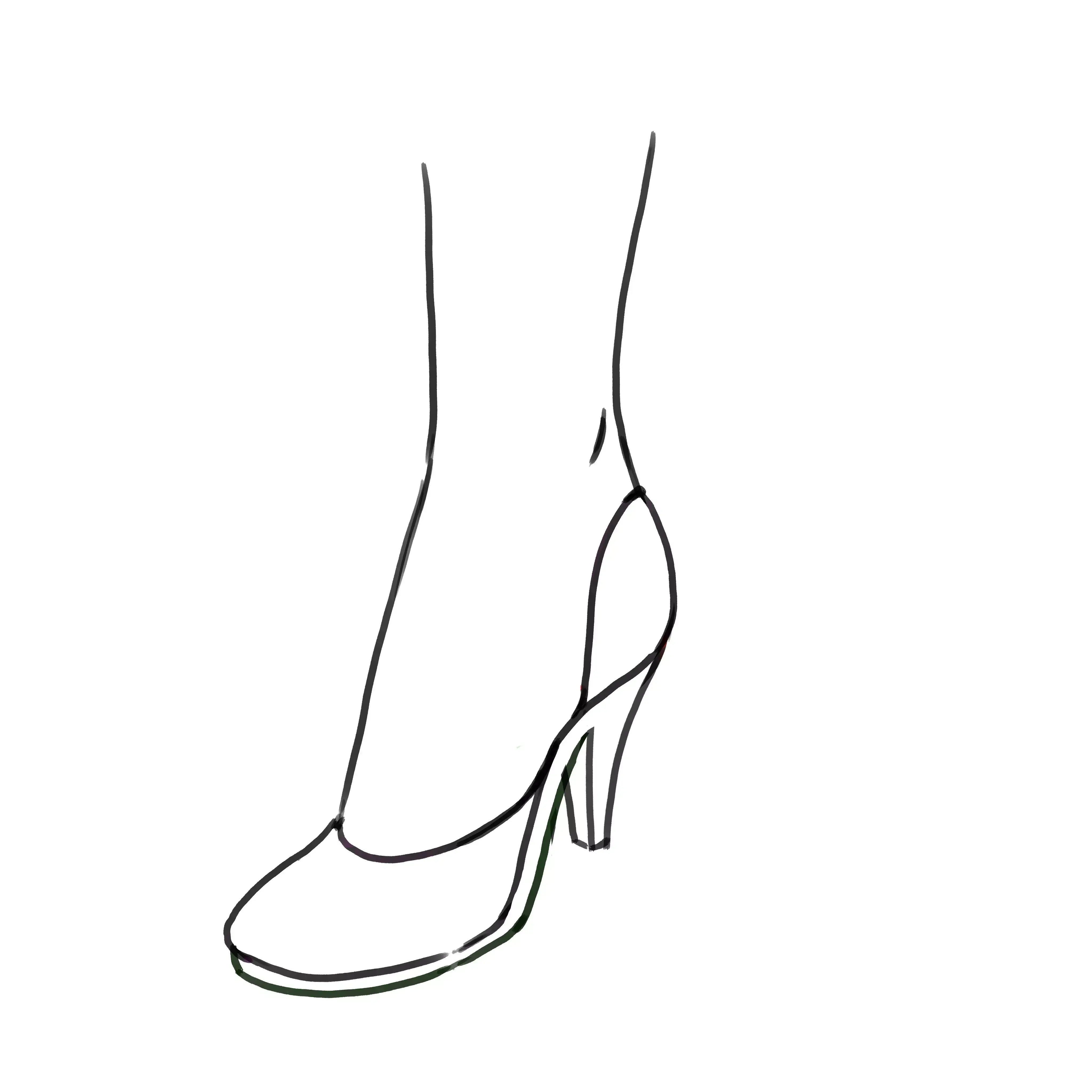 dessin des escarpins