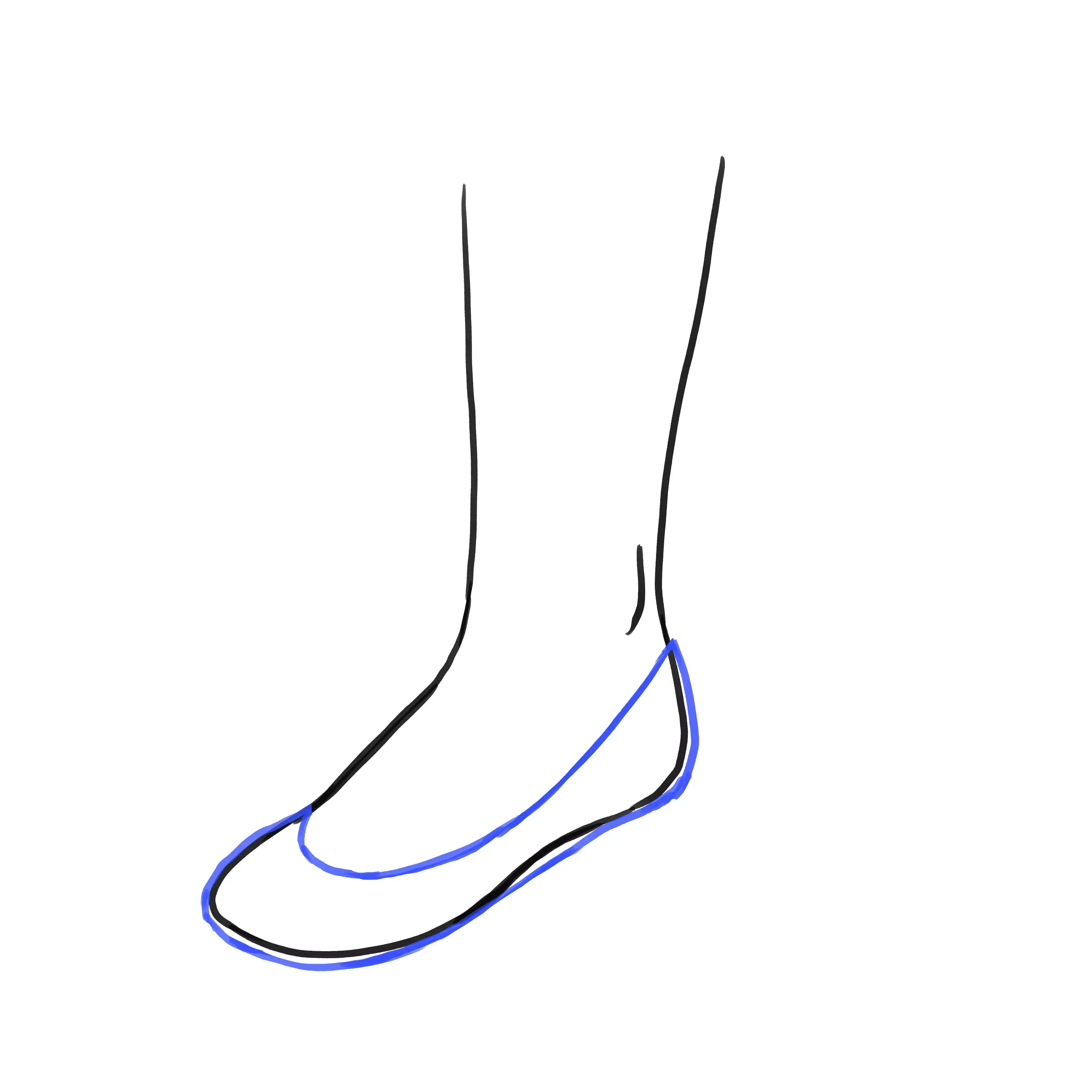dessin de la forme d’une ballerine