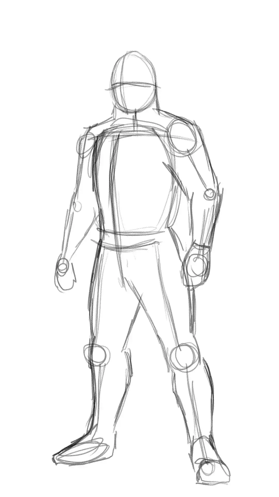 dibujar el boceto de un caballero
