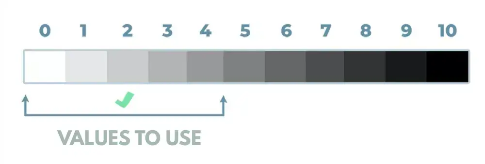 color values for the drawing