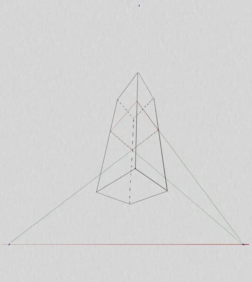 dessiner les lignes de fuite d’un personnage en contre-plongée   