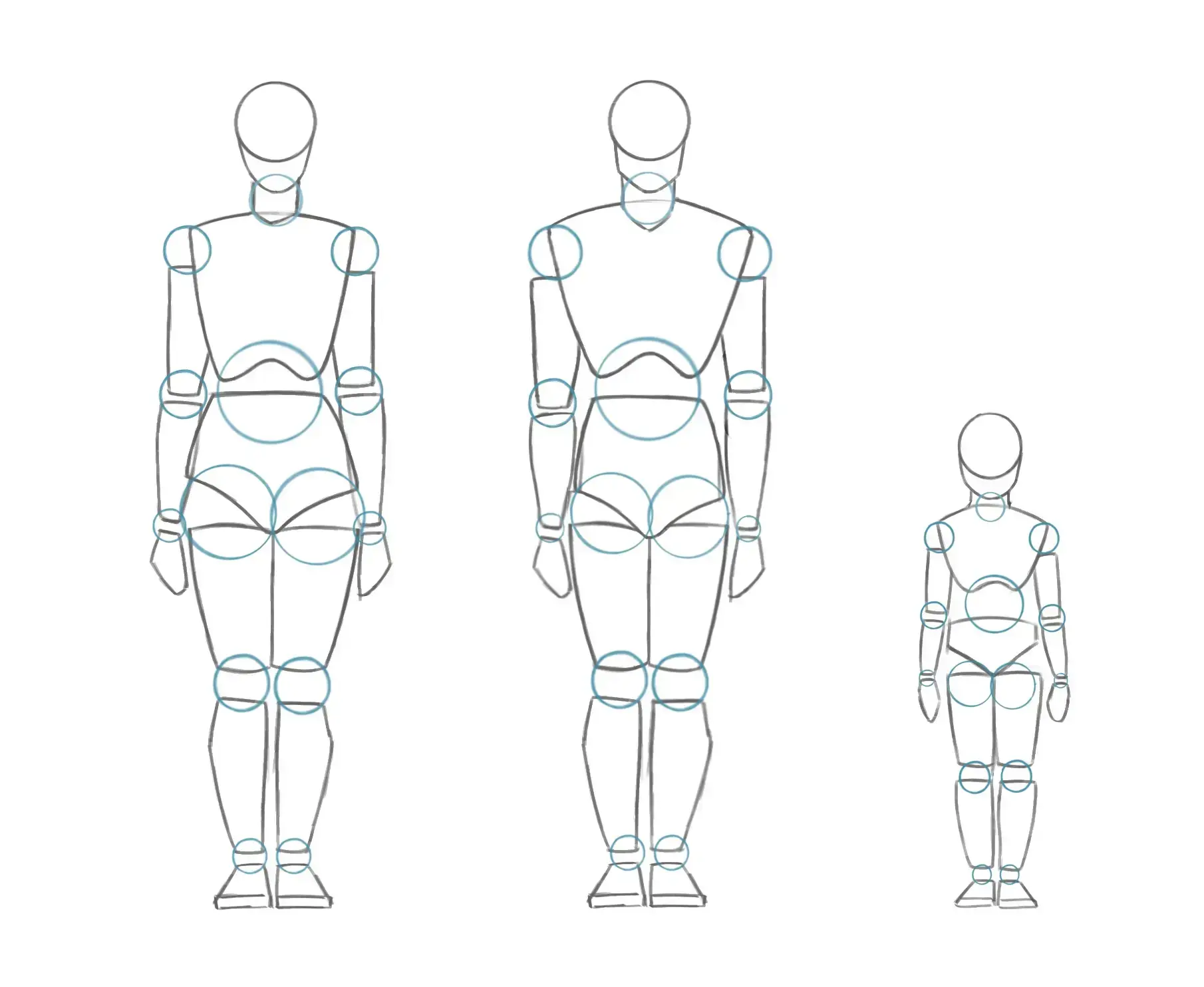 décomposer son dessin du corps humain