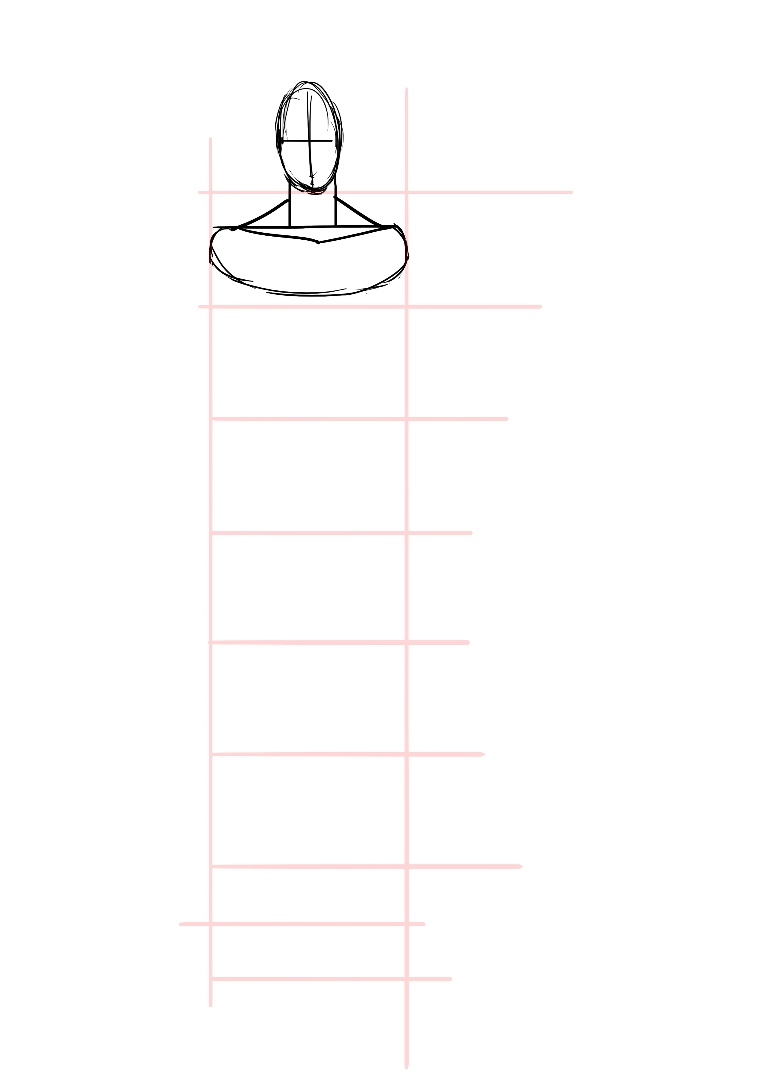 dessiner les trapèzes d’un homme de face