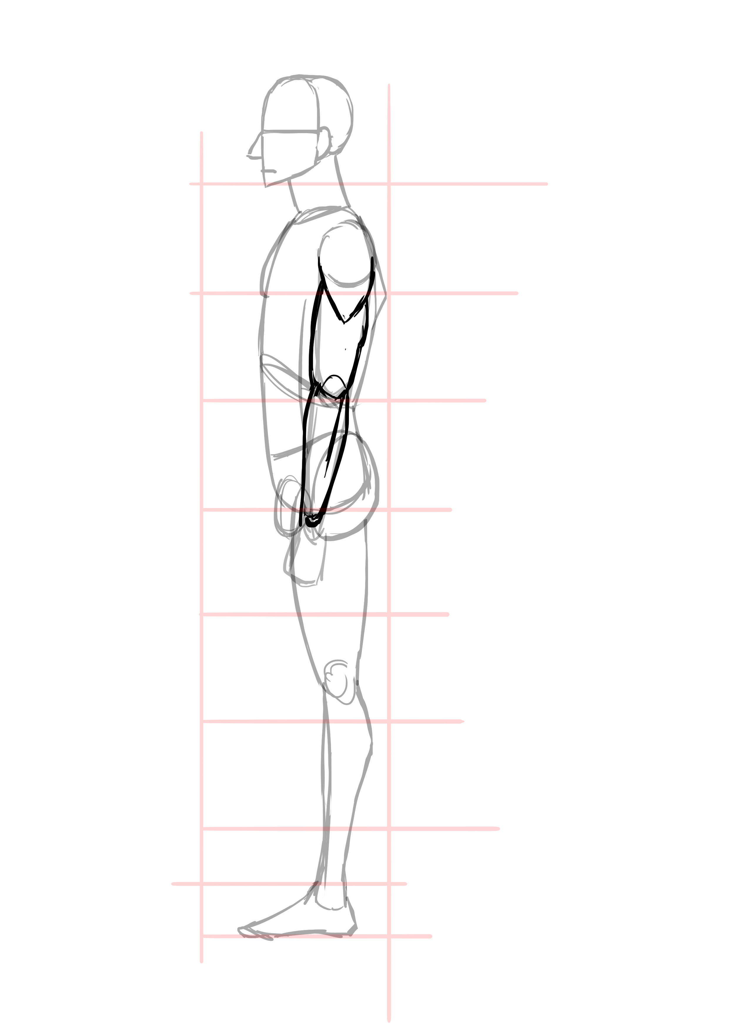 dessiner les bras d’un homme de profil 4