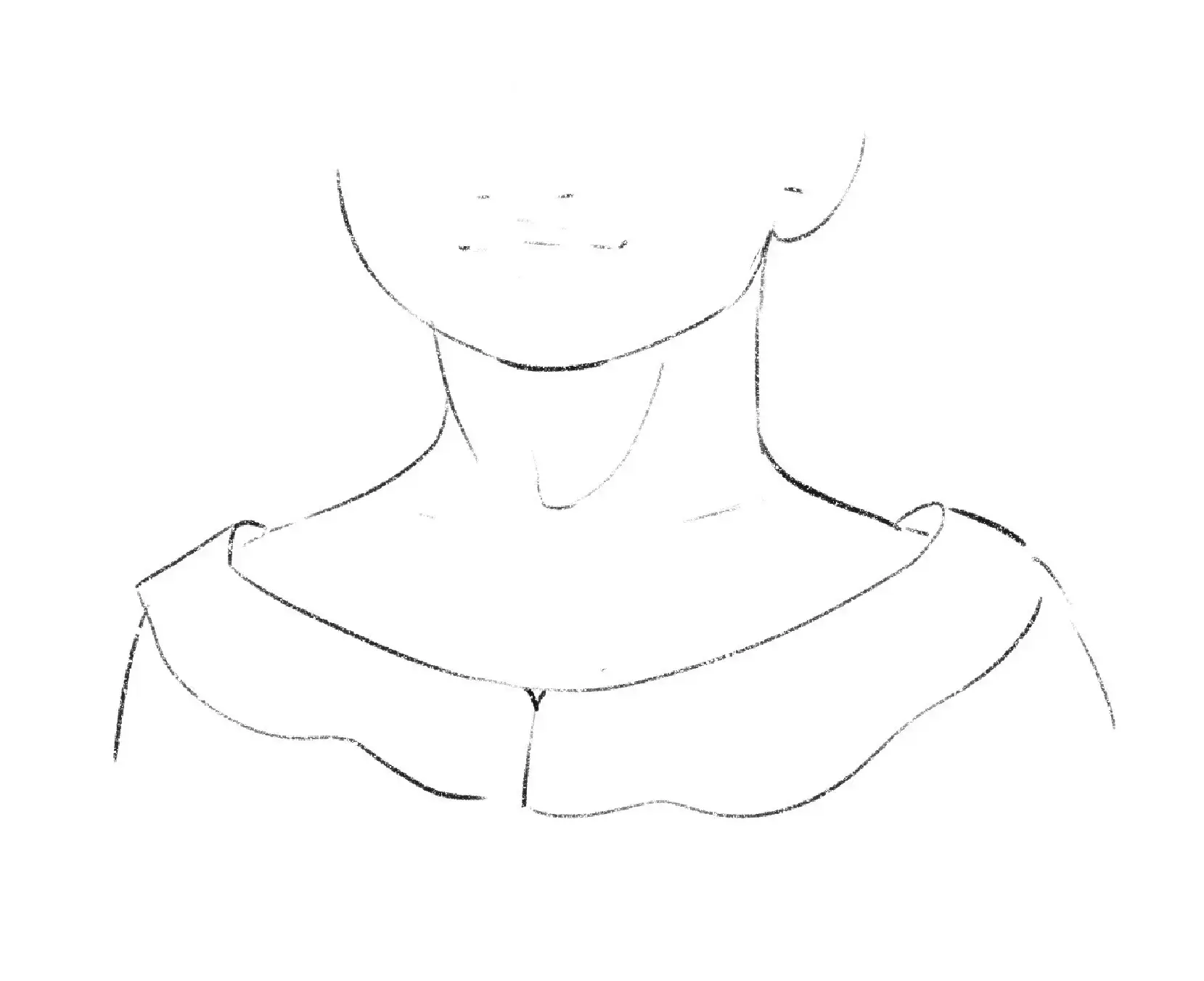 dessiner le cou d’un enfant