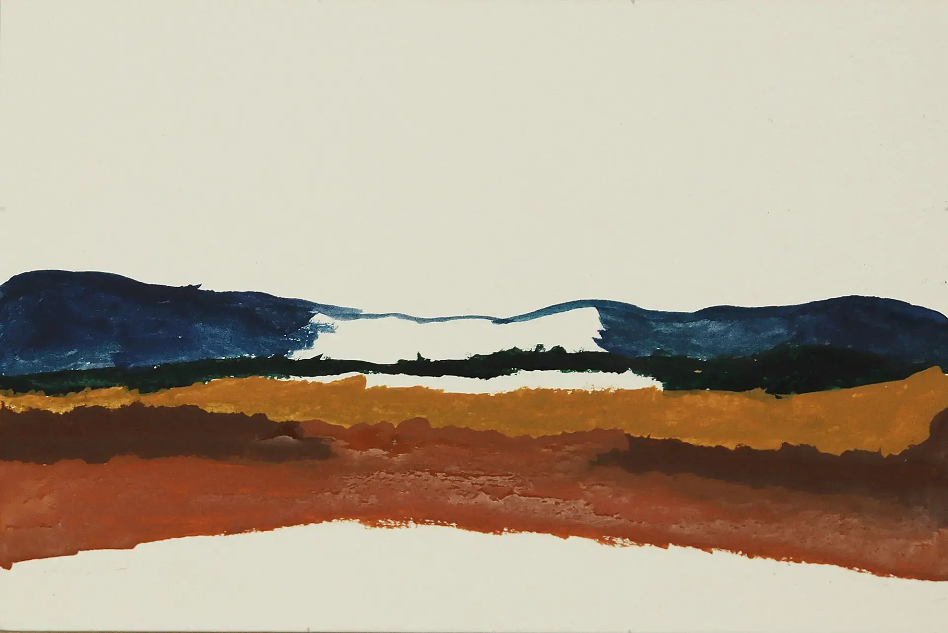 pintar la llanura al atardecer con acrílico