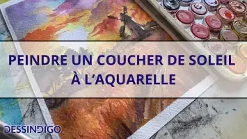 Peindre un coucher de soleil à l’aquarelle