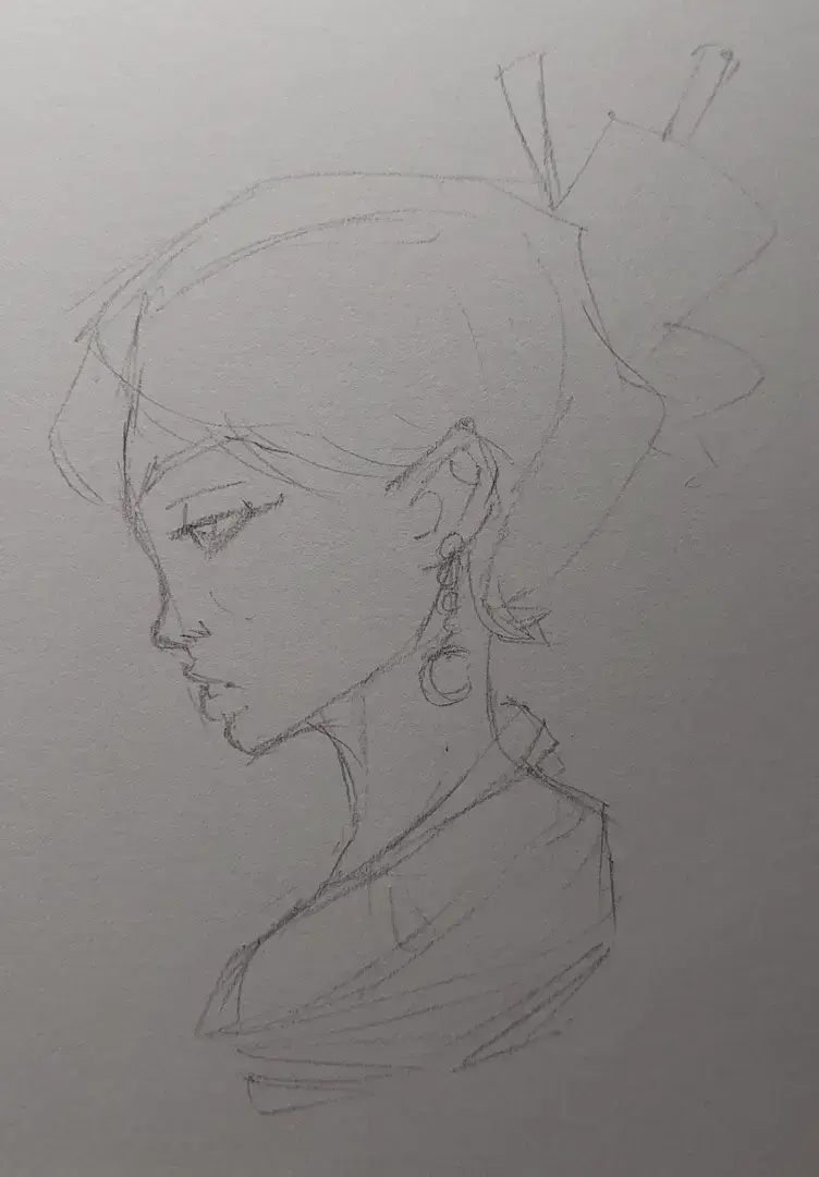 dessiner un croquis au crayon graphite