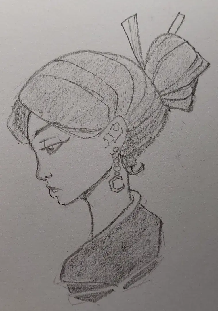 dessiner un visage au crayon graphite
