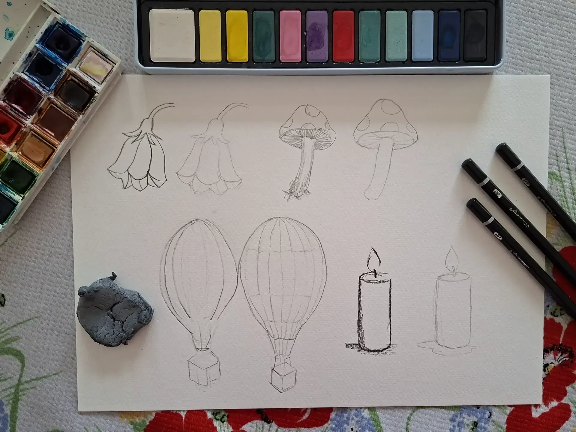 les erreurs à éviter pour réussir un croquis avant de peindre à l’aquarelle