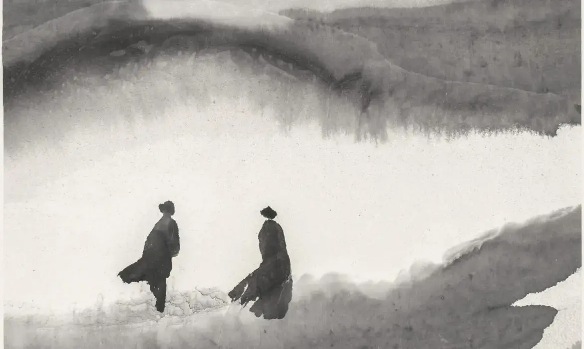 dessin à l’encre de chine de Gao Xingjan