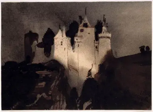 dessin à l’encre de chine de Victor Hugo