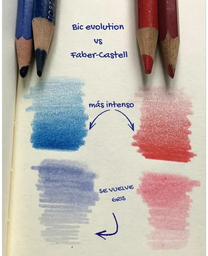 elegir los lápices de colores para el degradado 1