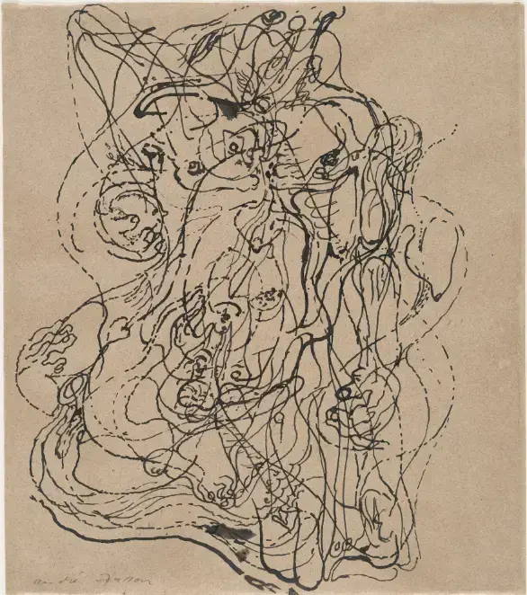 dessin automatique d’andré masson
