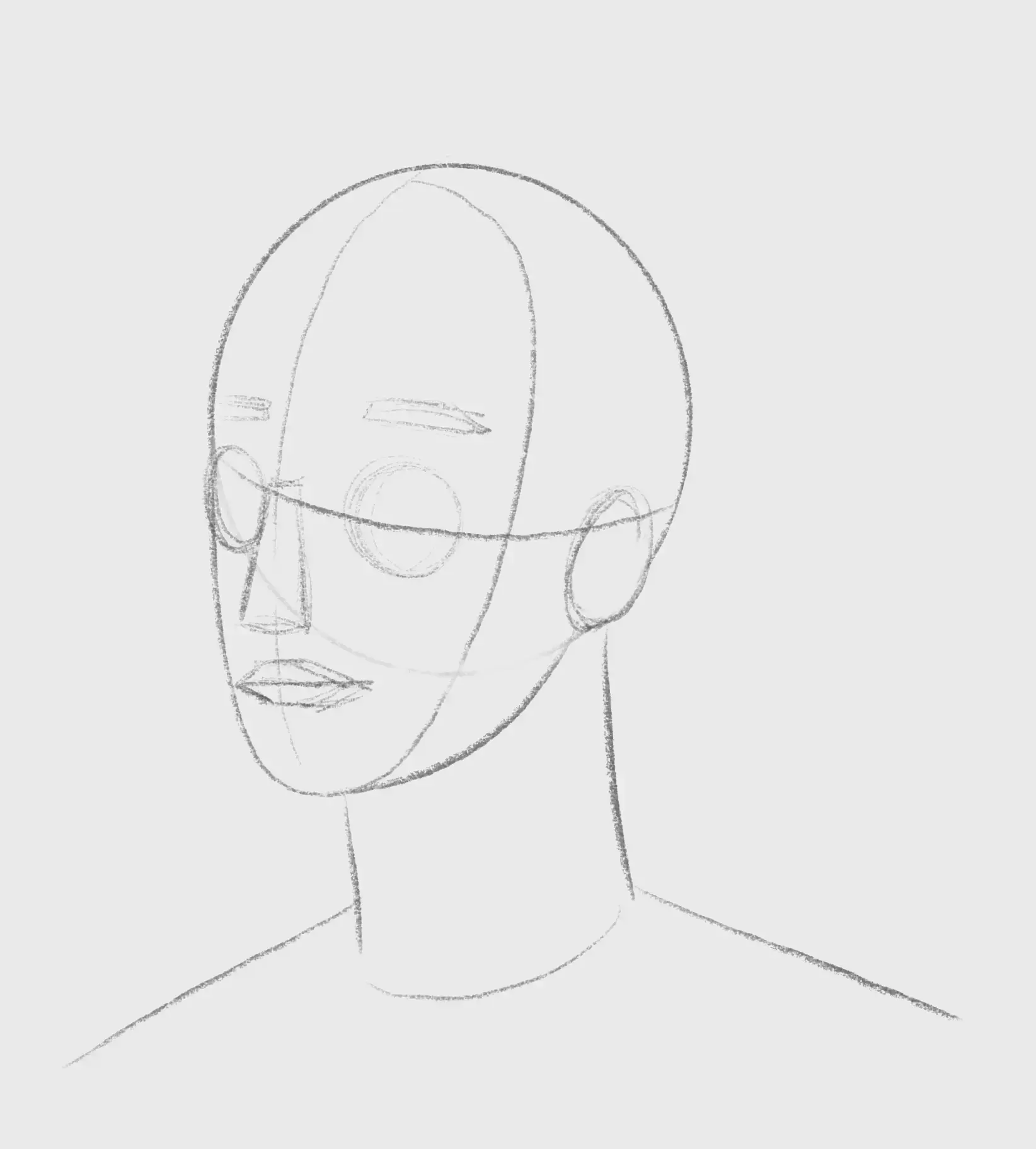 dessiner les formes d’un dessin cubiste