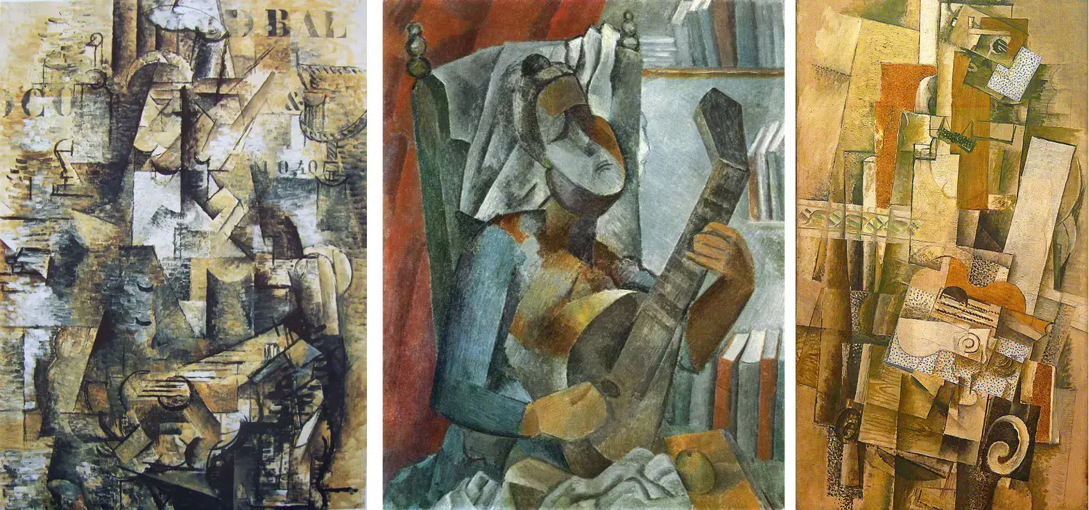 exemples de dessins cubistes analytiques