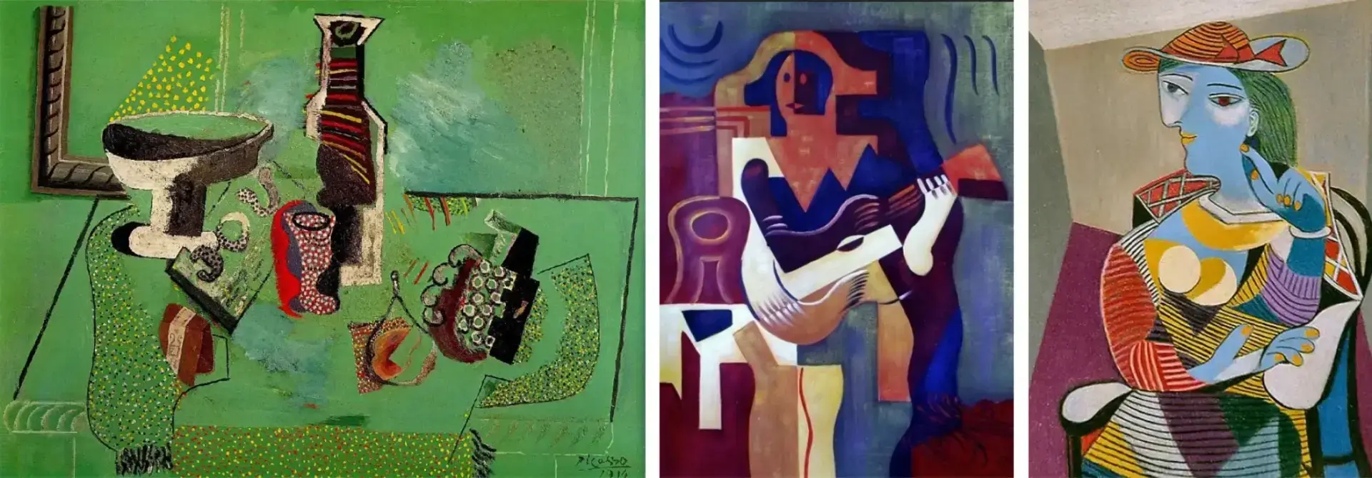 exemples de dessins cubistes synthétiques