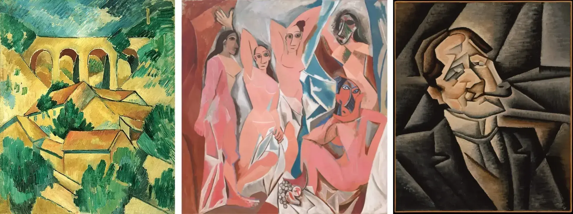 des exemples de dessins cubistes
