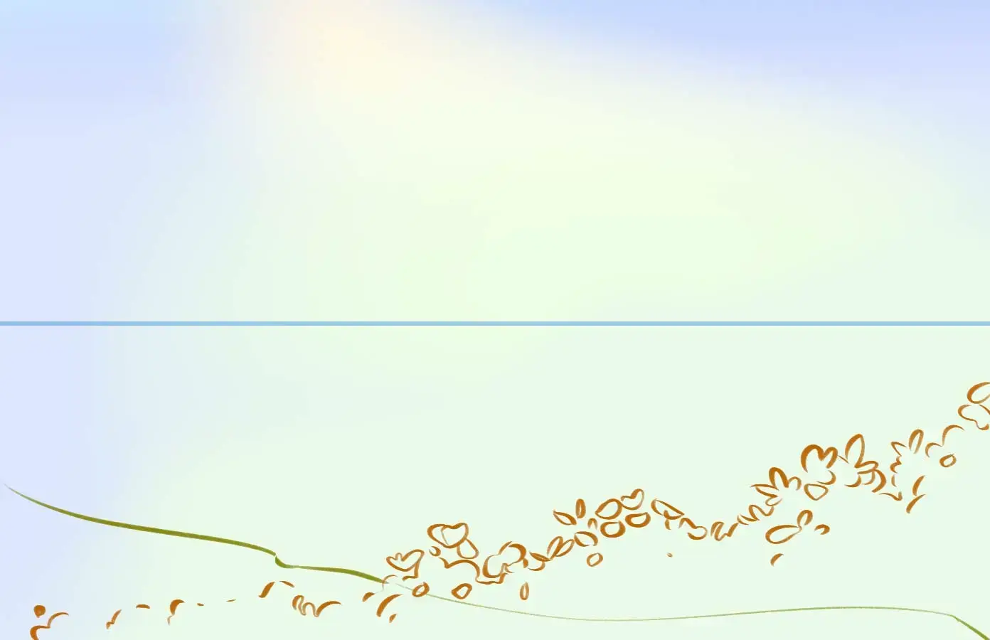 dessin des buissons d’un paysage