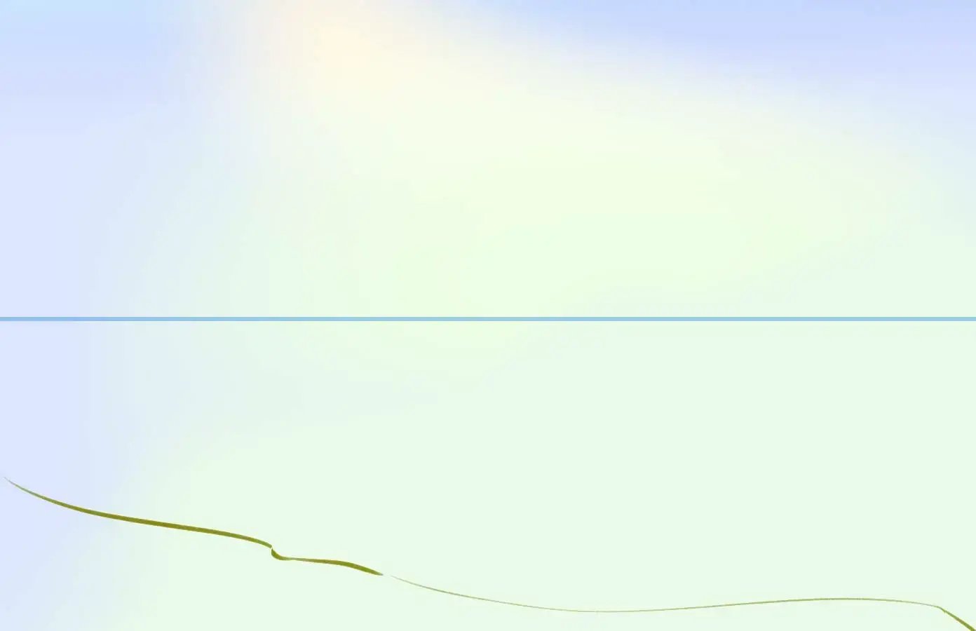 dessin de la ligne d’horizon d’un paysage