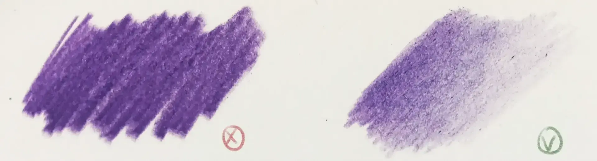 doser la pression pour faire un dessin réaliste aux crayons de couleur