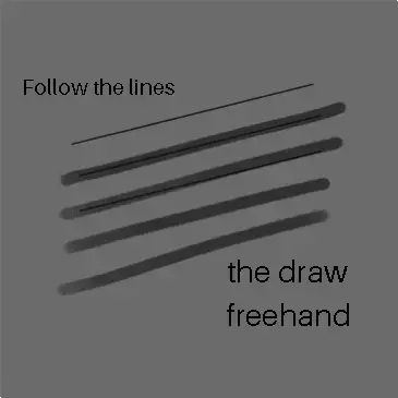 illustration of exercises for drawing on a tablet