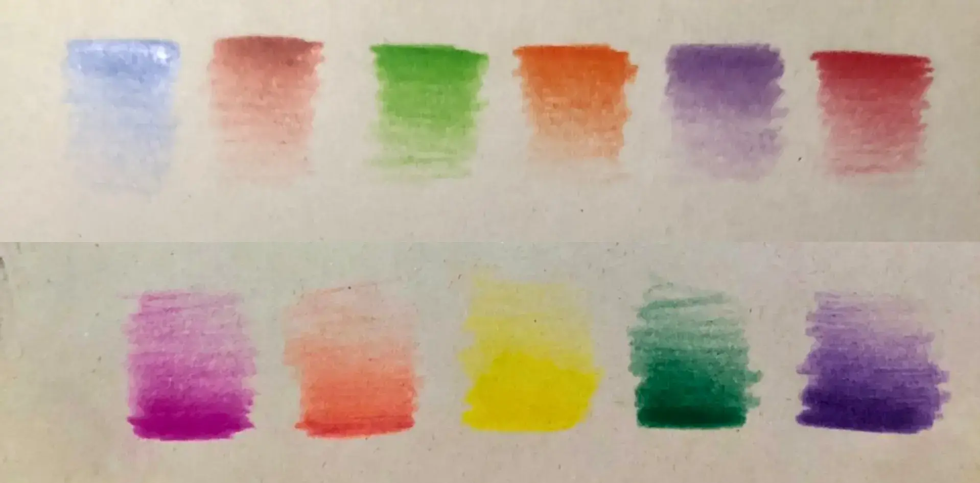 réaliser des dégradés avec des crayon de couleur