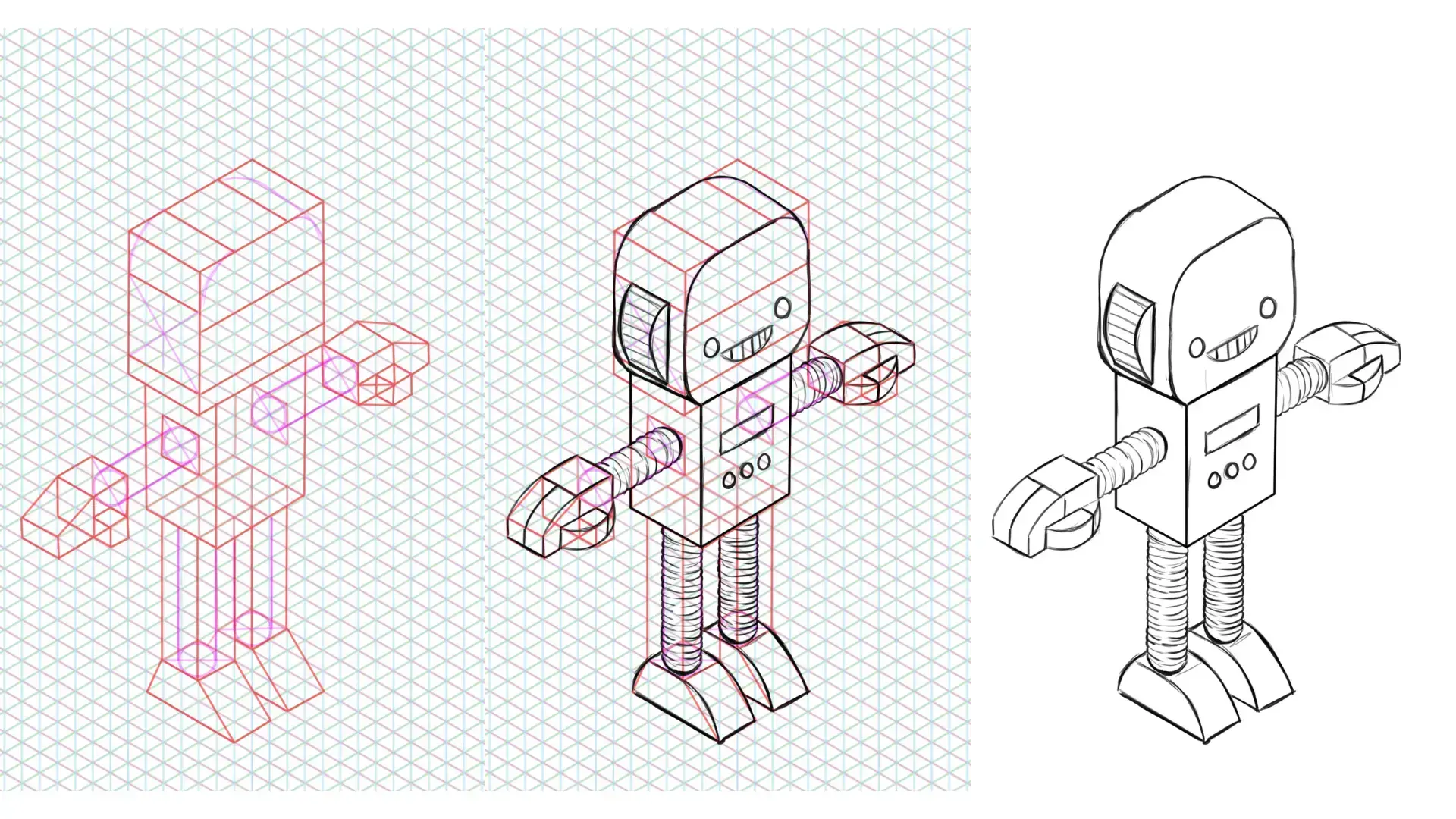 dessiner facilement un jouet en perspective