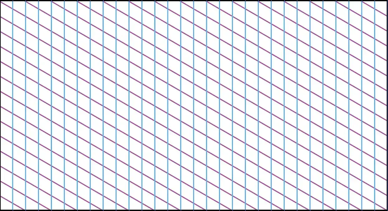 tracer des lignes diagonales pour la grille de perspective