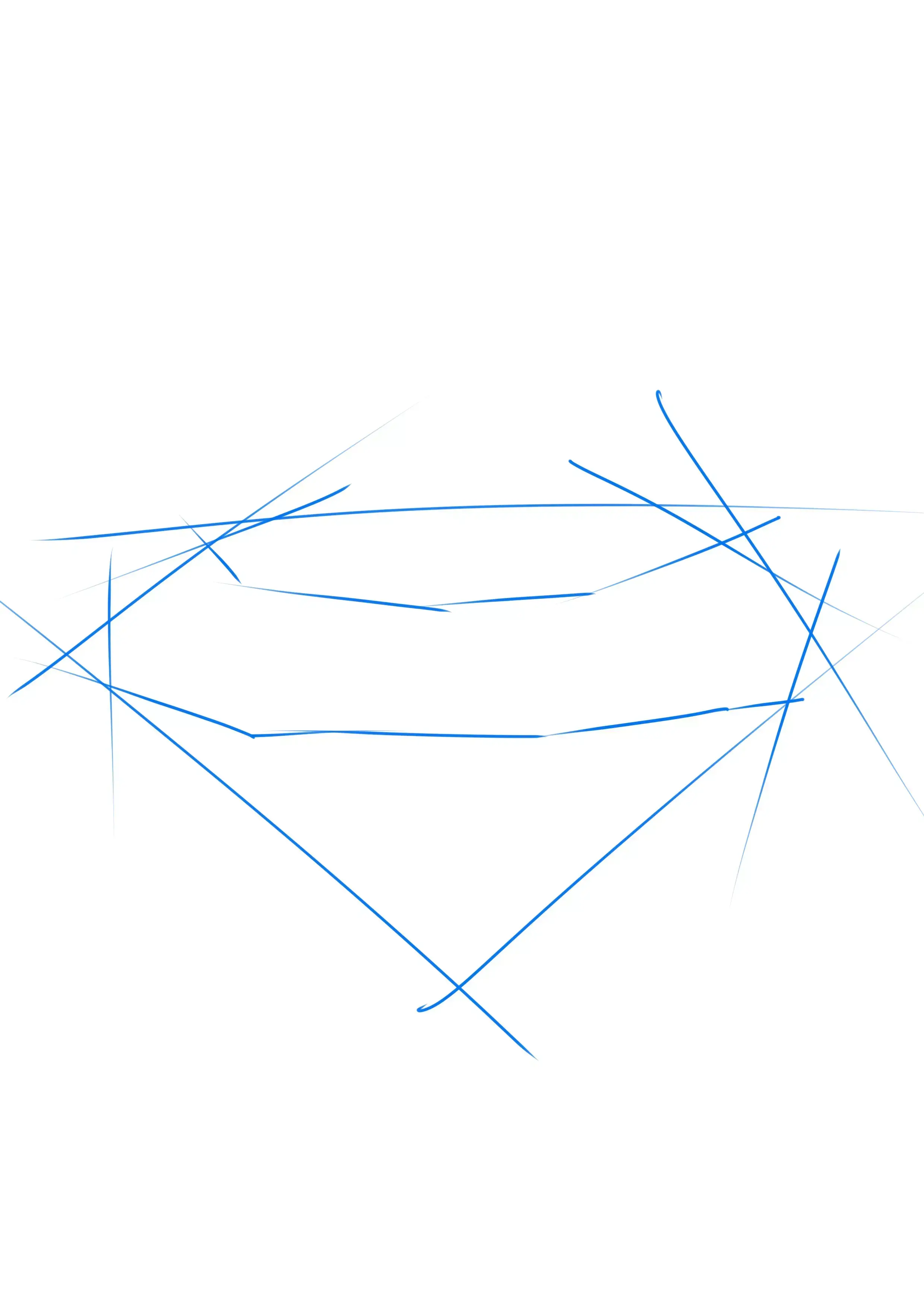dibujo de los ángulos superiores del diamante