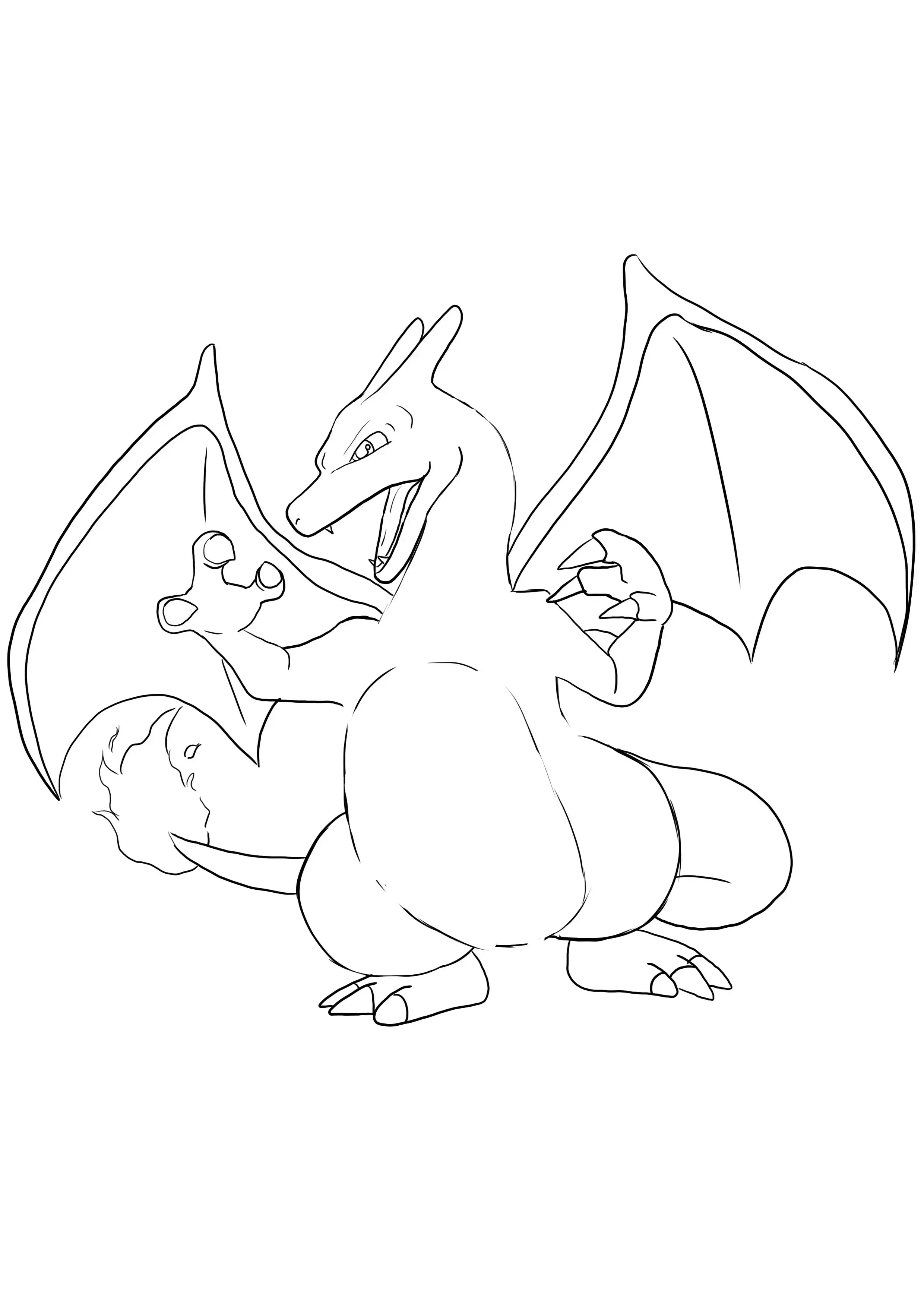 dibujo terminado de Charizard